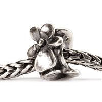 Charm Trollbeads Donna Fiori di nascita in Argento Perla TAGBE-00028 - TAGBE-00028